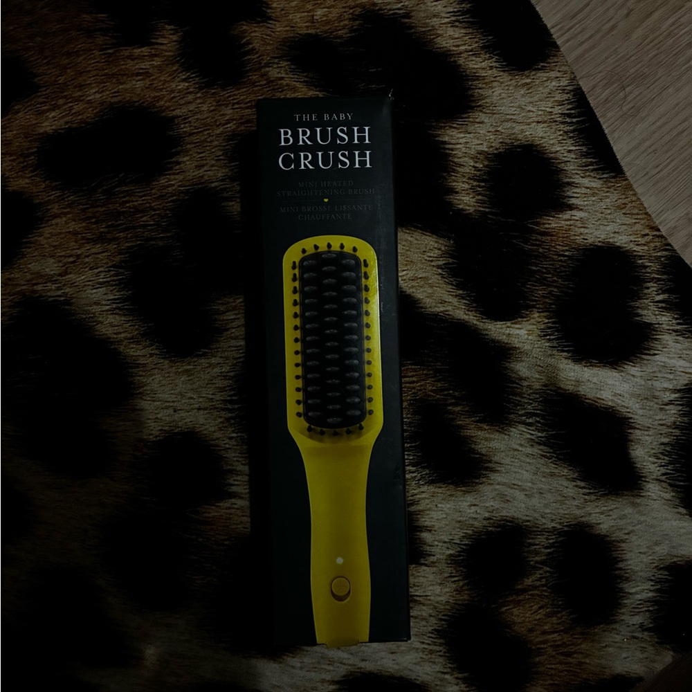 Drybar Yellow Baby Brush Crush Heated Straightening Brush